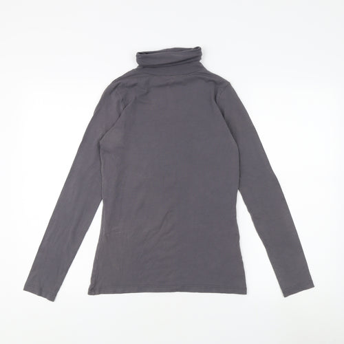 GAP Women's Grey Long Sleeve Roll Neck Top S