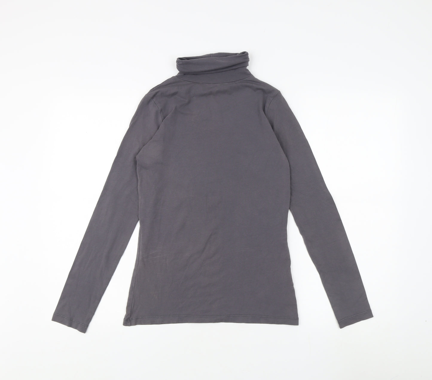 GAP Women's Grey Long Sleeve Roll Neck Top S