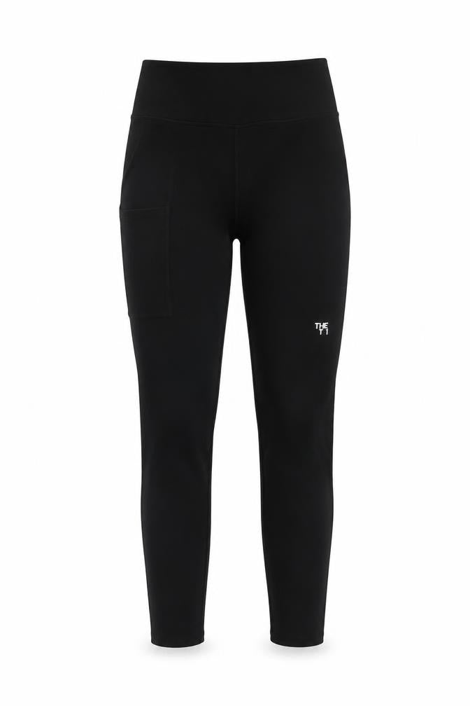 Front view of The North Face Women's Black Leggings, size S