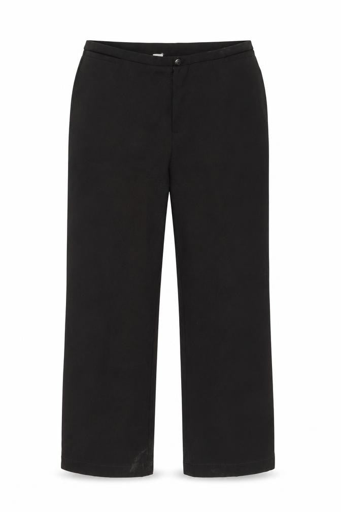 Front view of De Amour Black Trousers, unisex, size S, casual knit