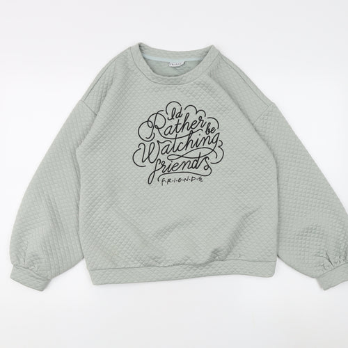 FRIENDS Women's Green Pullover Sweatshirt Size 8/10