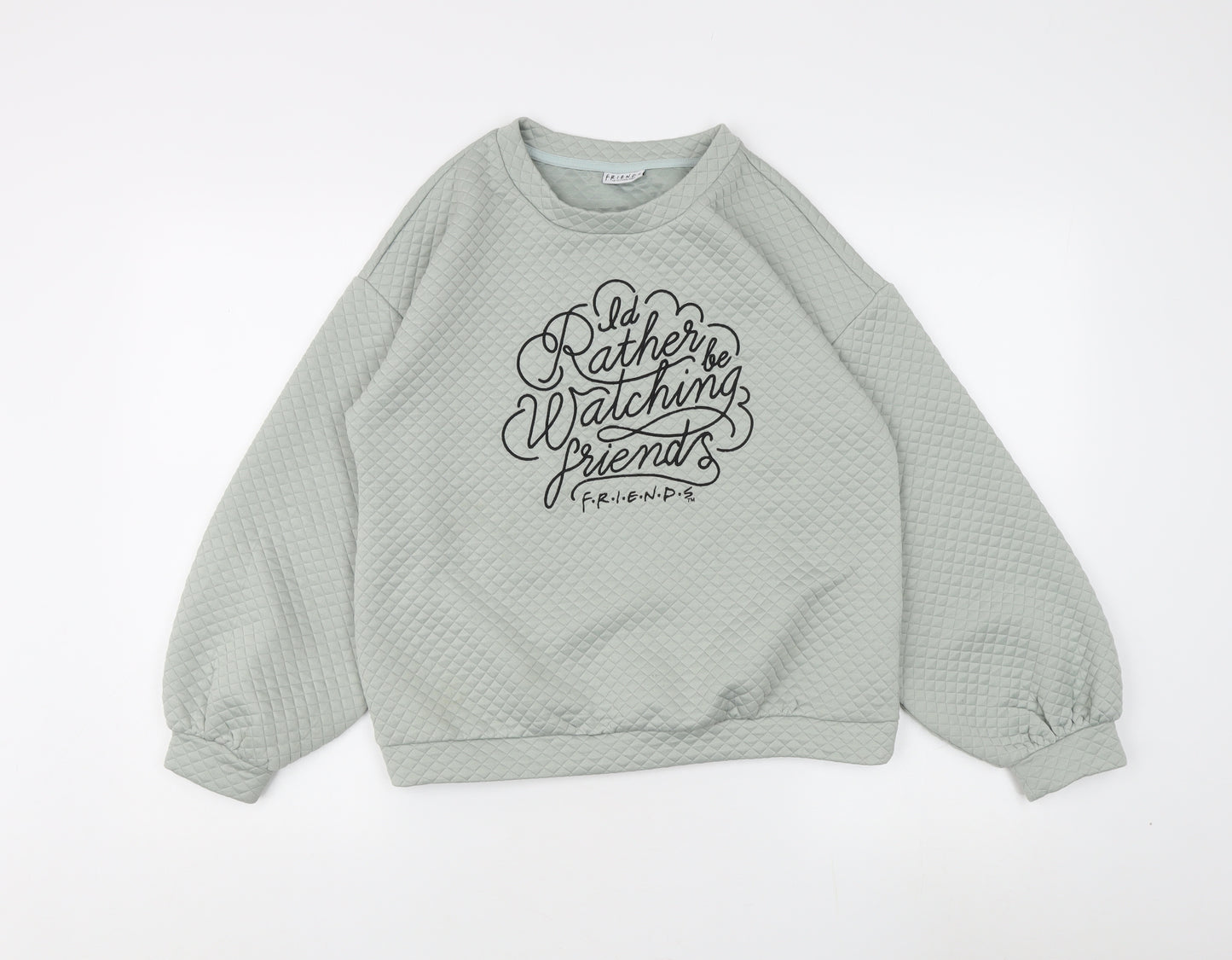 FRIENDS Women's Green Pullover Sweatshirt Size 8/10