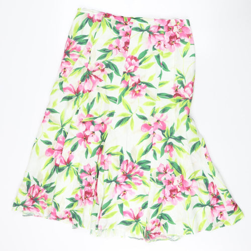 Viyella Women's Multicoloured Floral Cotton Skirt