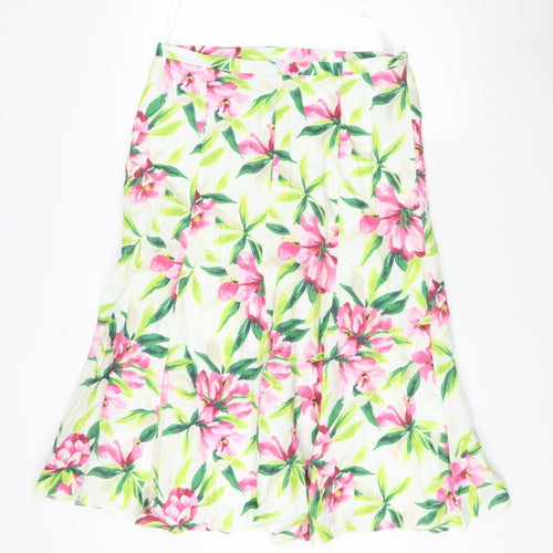 Viyella Women's Multicoloured Floral Cotton Skirt