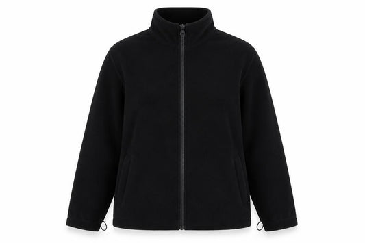 Front view of Mountain Warehouse Women's Black Fleece Jacket, size S