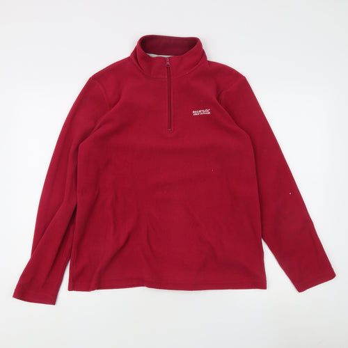 Regatta Women's Red Fleece Lightweight Sweatshirt Size 14