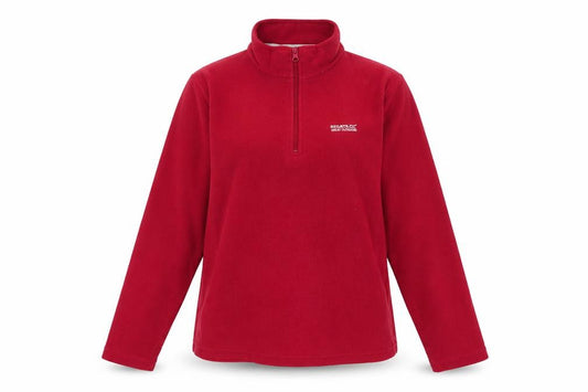 Front view of Regatta Women's Red Fleece Lightweight Sweatshirt, size 14
