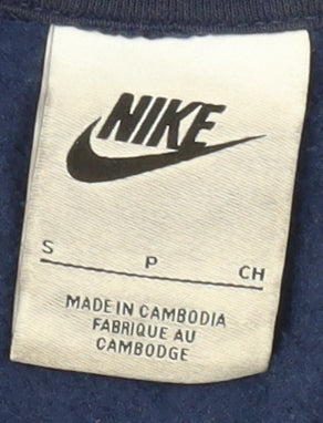 Nike Men's Blue Pullover Hoodie Size S