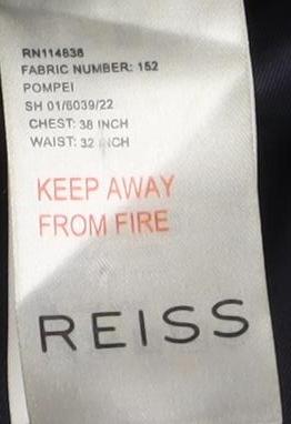 Reiss Men's Grey Suit Jacket, 38 Regular