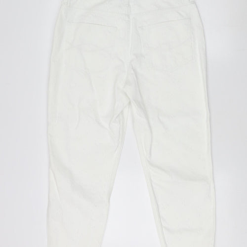 Abercrombie & Fitch Women's White Straight Jeans, Size M