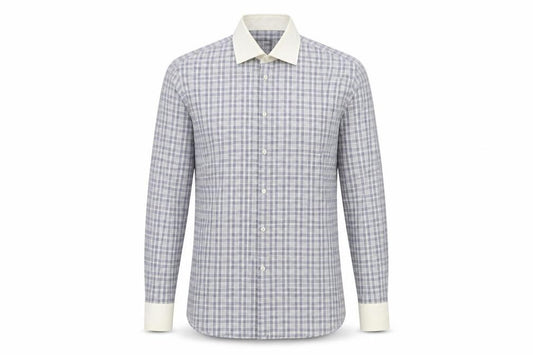 Front view of BOSS Men's Multicoloured Slim Fit Dress Shirt 39