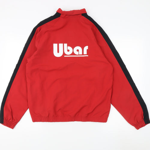 Nike Unisex Red Small Logo Sports Jacket