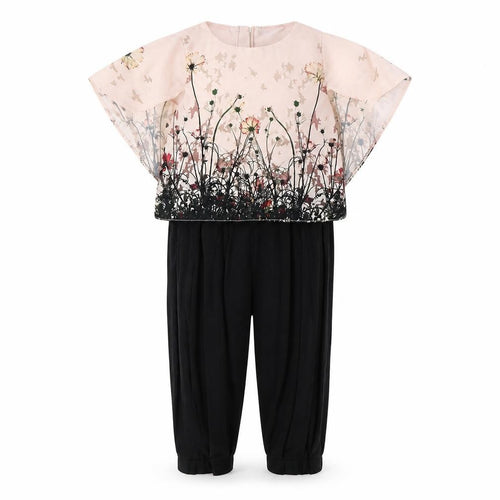 Firetrap Girls Floral Dress Set, Black, 12-24 Months