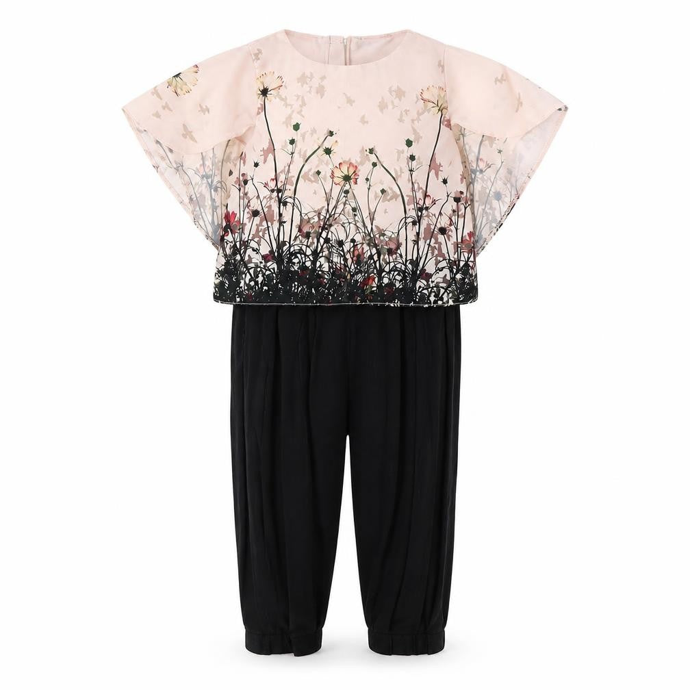 Firetrap Girls Floral Dress Set, Black, 12-24 Months