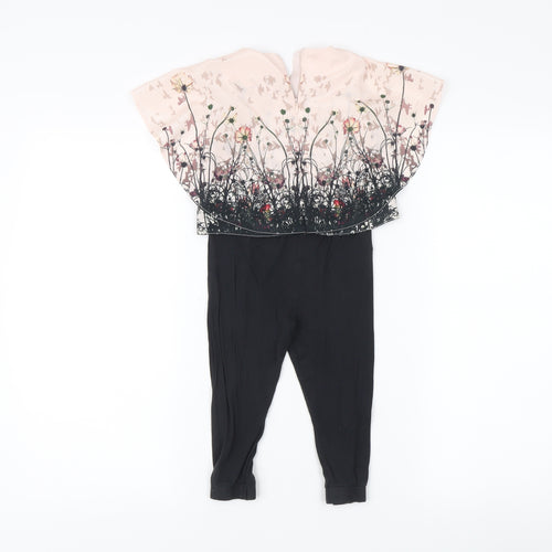 Firetrap Girls Floral Dress Set, Black, 12-24 Months