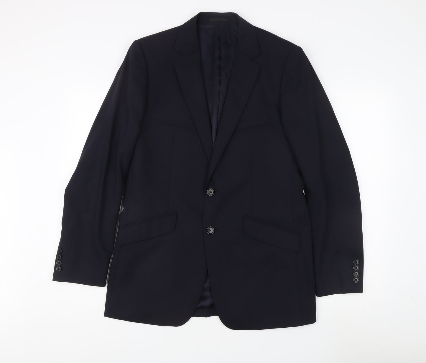 Reiss Men's Blue Slim Fit Formal Blazer, Size 38R