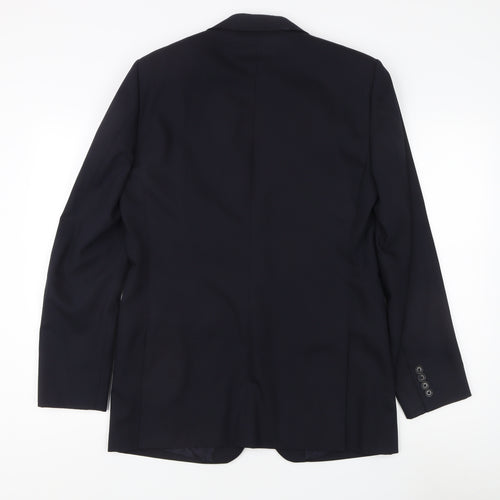 Reiss Men's Blue Slim Fit Formal Blazer, Size 38R