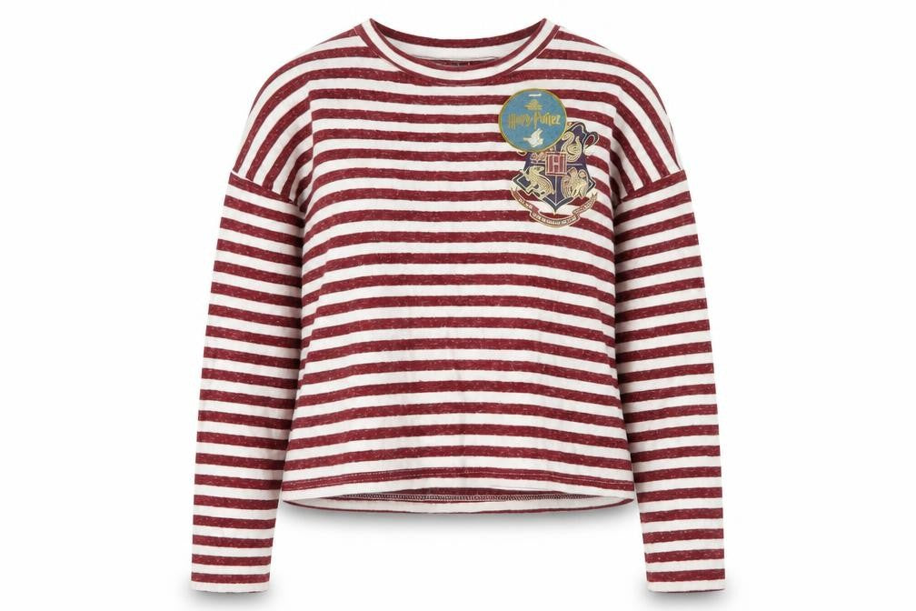 Harry Potter Gryffindor Women's Red Striped Sweatshirt L 14-16