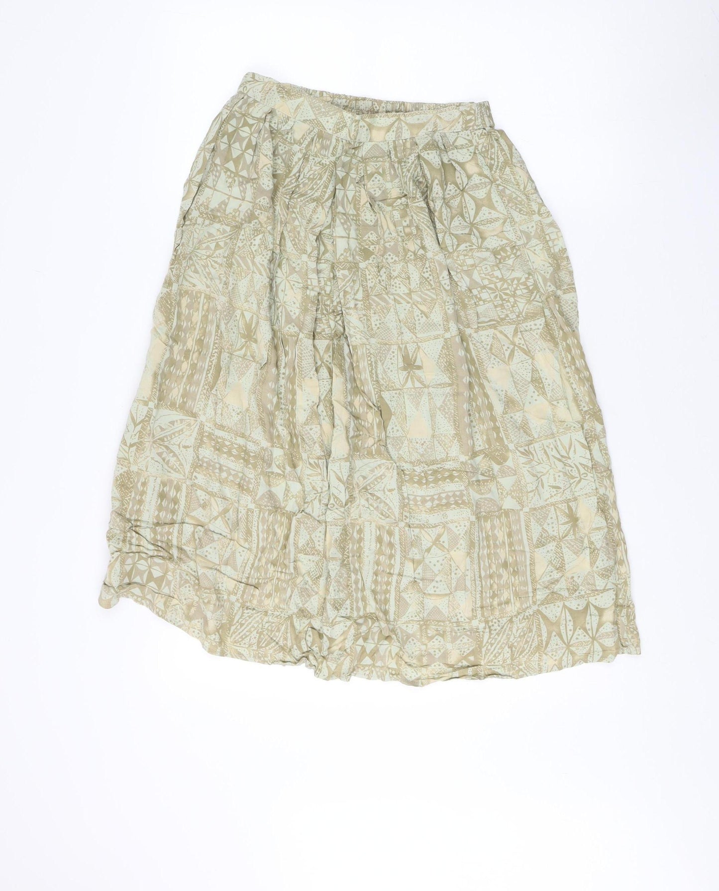 Berkertex Women's Beige Midi Peasant Skirt 12