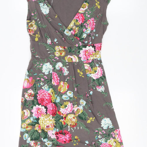 Joules Women's Multicoloured Floral Dress UK 10