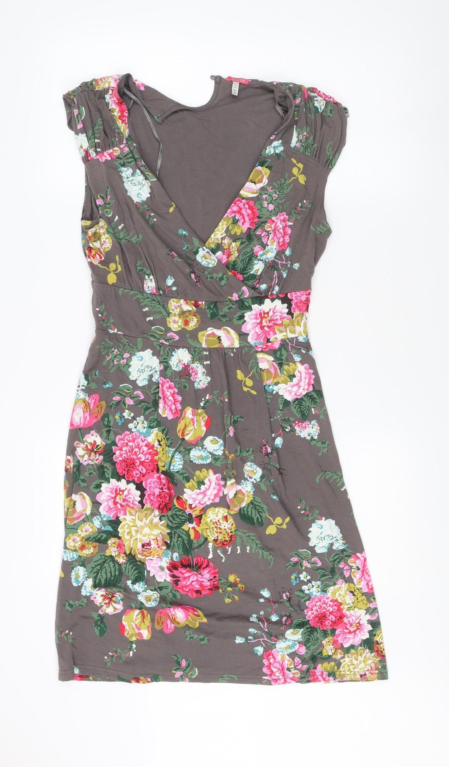 Joules Women's Multicoloured Floral Dress UK 10