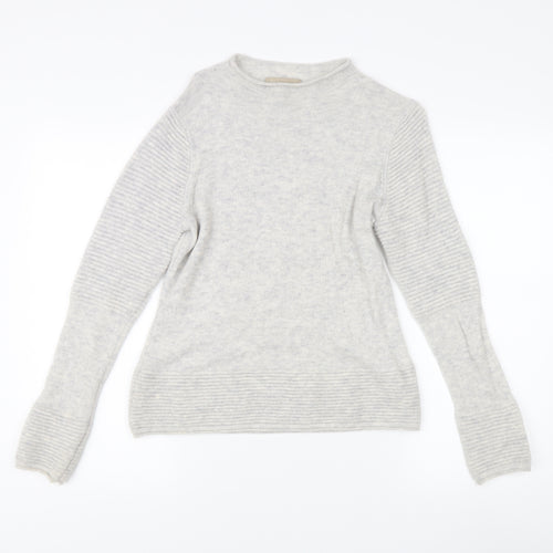 Banana Republic Women's Grey Petite Wool Pullover Jumper