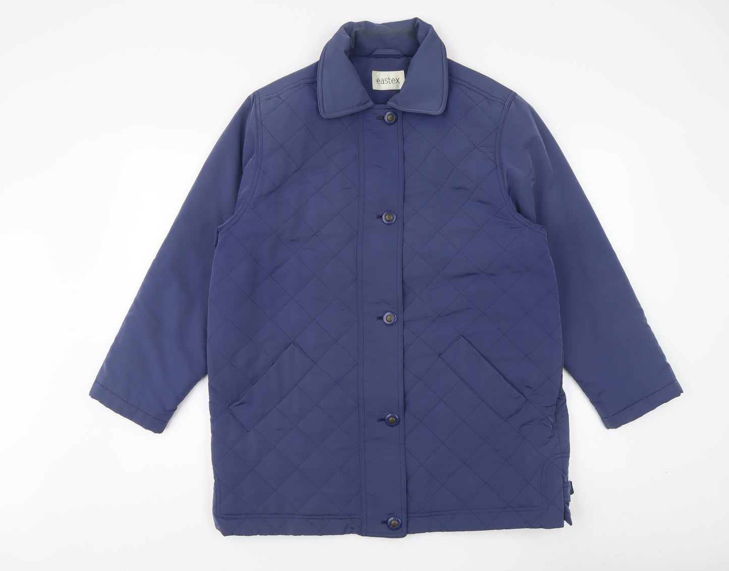 Eastex Women's Blue Quilted Jacket Size 12