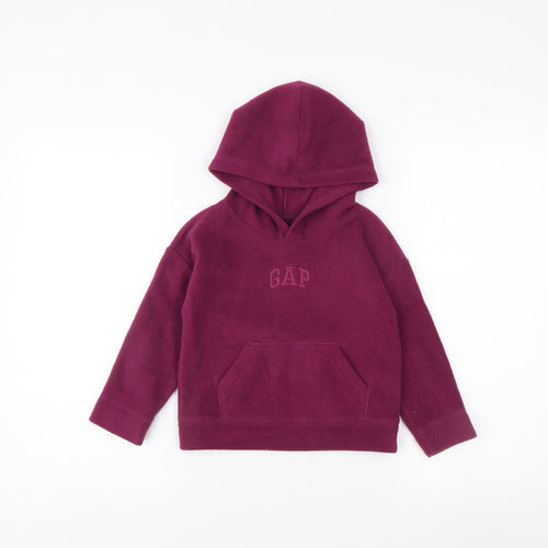 Gap Girls Purple Hoodie 4 Years Pullover Fleece