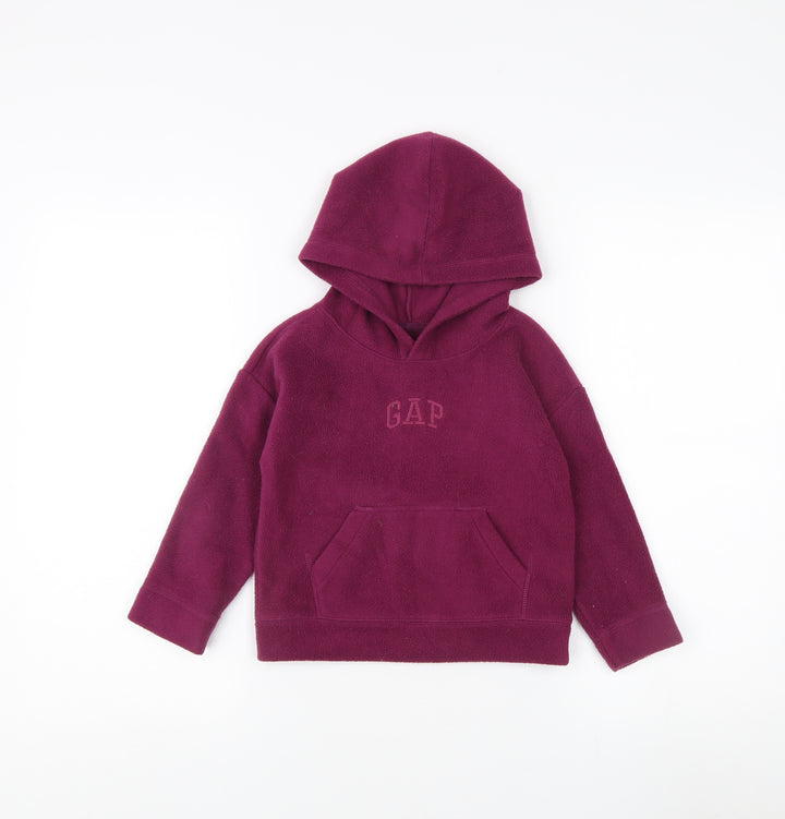 Gap Girls Purple Hoodie 4 Years Pullover Fleece