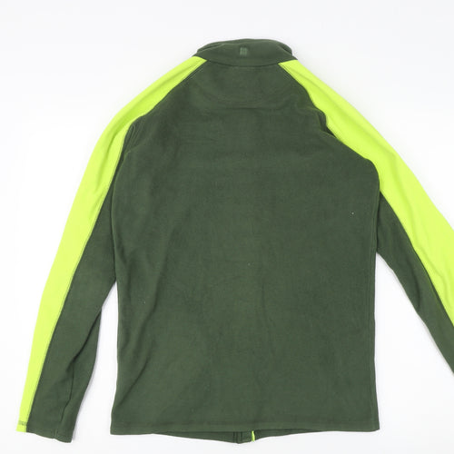 Mountain Warehouse Boys Green Track Jacket, 13 Years - Casual Outdoor Fleece