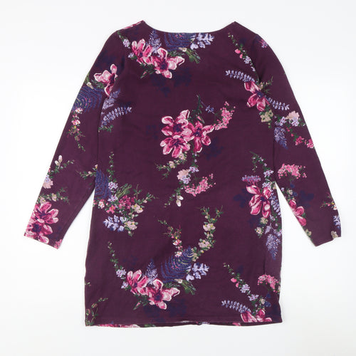 Joules Women's Floral Tunic Blouse, Size 12, Multicoloured