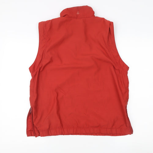 Green Lamb Women's Red Waistcoat Zip Size S