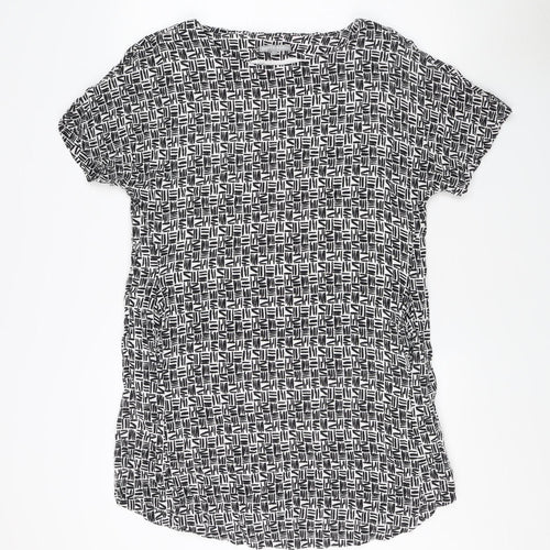 Oliver Bonas Women's Geometric Black T-Shirt, Size 14