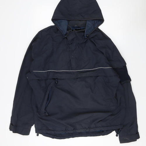 GAP Men's Blue L Pullover Hoodie, Hooded, Relaxed Fit