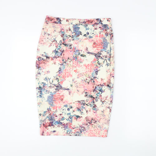 Warehouse Women's Multicoloured Floral Pencil Skirt