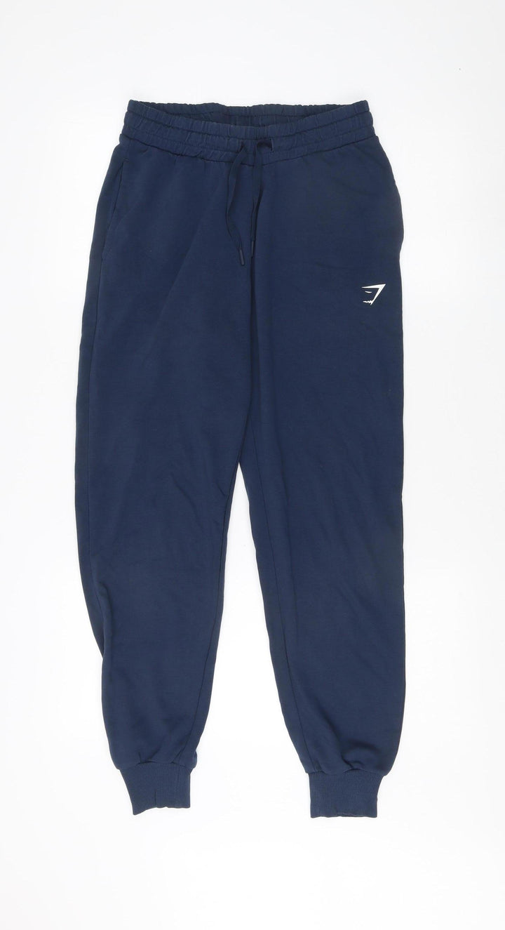 Gymshark Men's Blue Jogger Track Pants Size S - Excellent