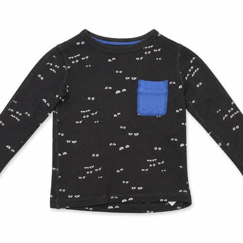 Joules Boys Black Graphic Long Sleeve T-Shirt 5 Years