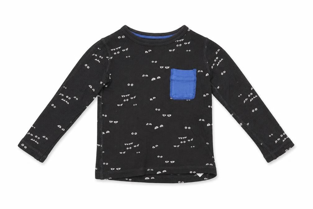Joules Boys Black Graphic Long Sleeve T-Shirt 5 Years
