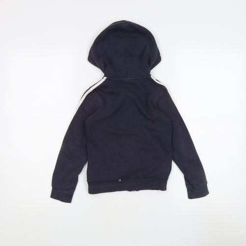 Adidas Boys Blue Full Zip Hoodie L Sportswear Casual