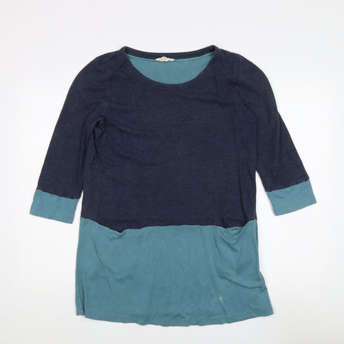 White Stuff Women's Blue 3/4 Sleeve Top, Size 16