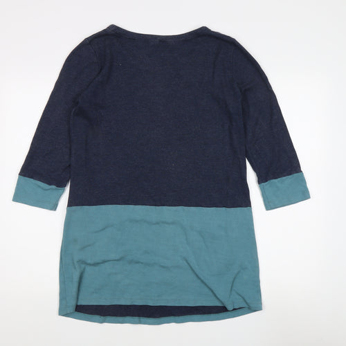 White Stuff Women's Blue 3/4 Sleeve Top, Size 16