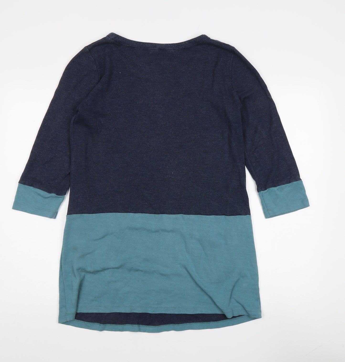 White Stuff Women's Blue 3/4 Sleeve Top, Size 16