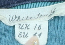 White Stuff Women's Blue 3/4 Sleeve Top, Size 16