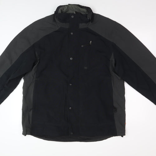 One Valley Men's Black L Nylon Outdoor Jacket