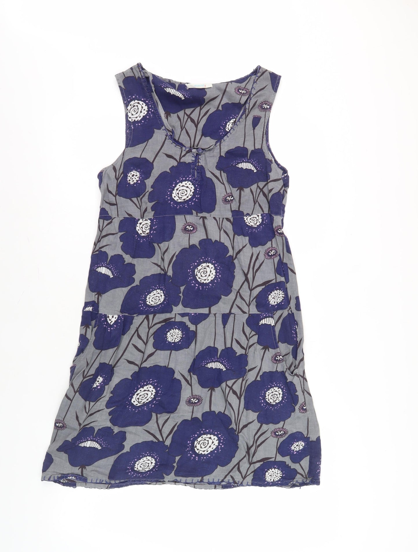 White Stuff Women's Floral Shift Dress Multicoloured Size 12