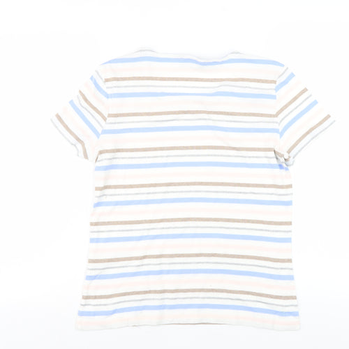 Maine Women's Multicoloured Striped T-Shirt, Size 14