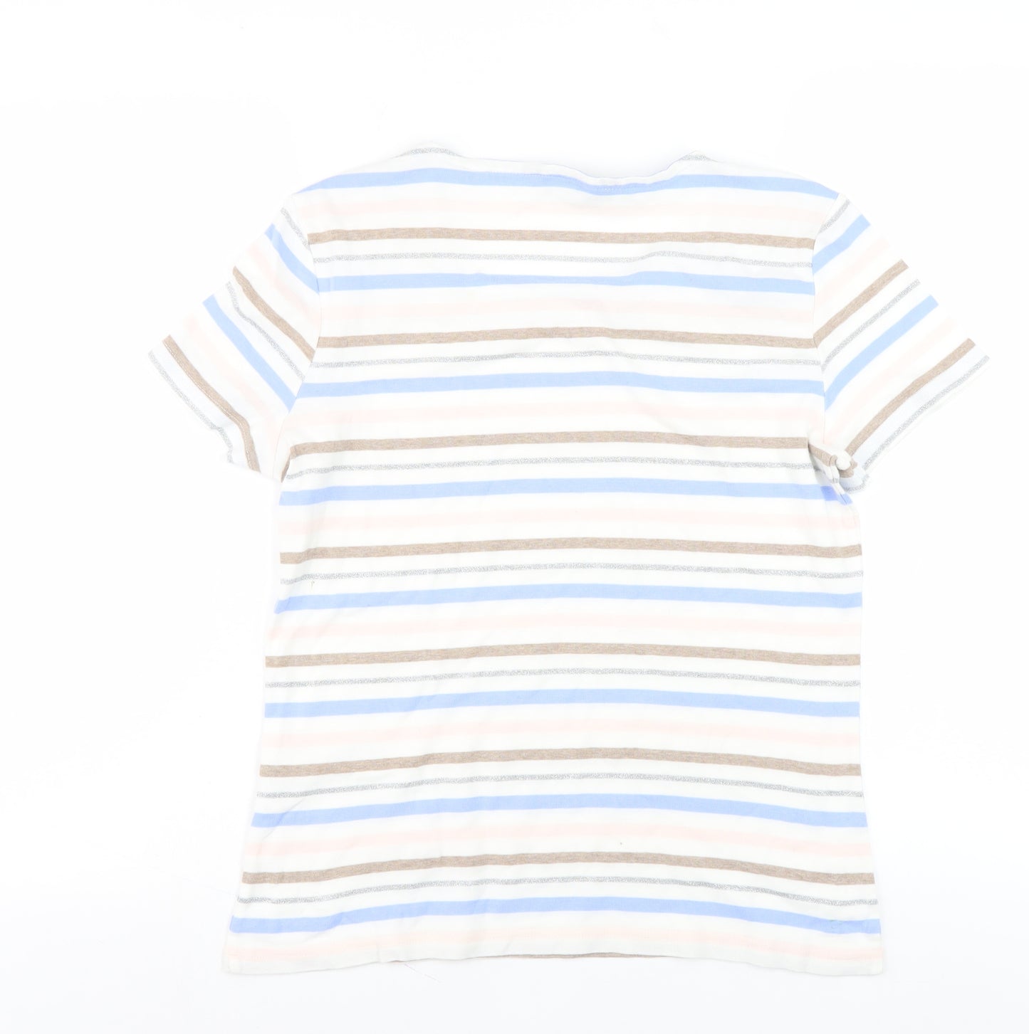 Maine Women's Multicoloured Striped T-Shirt, Size 14