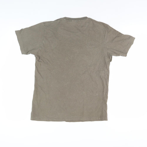 Uniqlo Disney Camouflage Mickey Mouse T-Shirt XS Brown