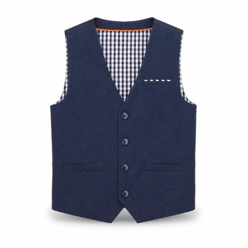 Next Boys Blue Waistcoat Size 5-6, Stylish Formal Wear