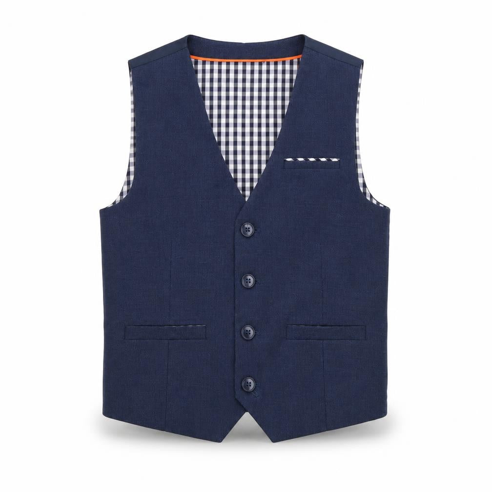 Next Boys Blue Waistcoat Size 5-6, Stylish Formal Wear
